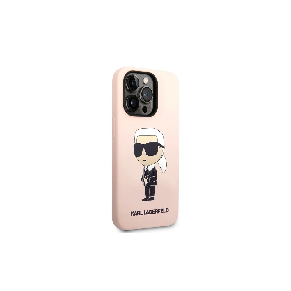 Hurtownia GSM - Case Karl Lagerfeld KLHCP14XSNIKBCP Apple iPhone 14 Pro Max Hardcase rosa/pink Silikon Ikonik - KLD1295 - {ean13} - Hurt
