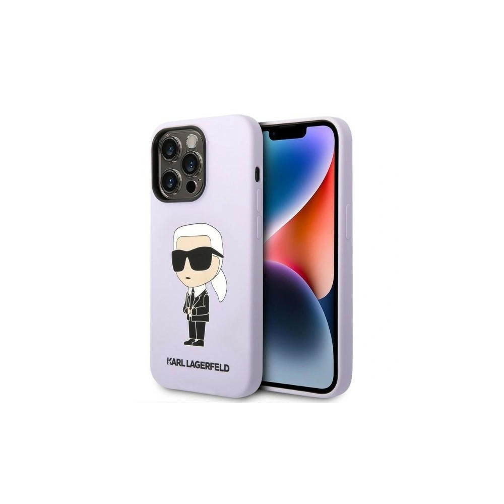 Hurtownia GSM - Case Karl Lagerfeld KLHCP14XSNIKBCU Apple iPhone 14 Pro Max Hardcase lila/purple Silikon Ikonik - KLD1296 - {ean13} - Hurt