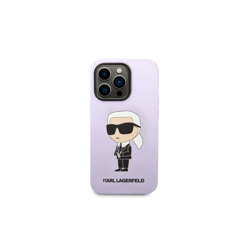 Hurtownia GSM - Case Karl Lagerfeld KLHCP14XSNIKBCU Apple iPhone 14 Pro Max Hardcase lila/purple Silikon Ikonik - KLD1296 - {ean13} - Hurt