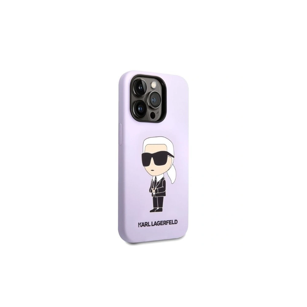 Hurtownia GSM - Case Karl Lagerfeld KLHCP14XSNIKBCU Apple iPhone 14 Pro Max Hardcase lila/purple Silikon Ikonik - KLD1296 - {ean13} - Hurt