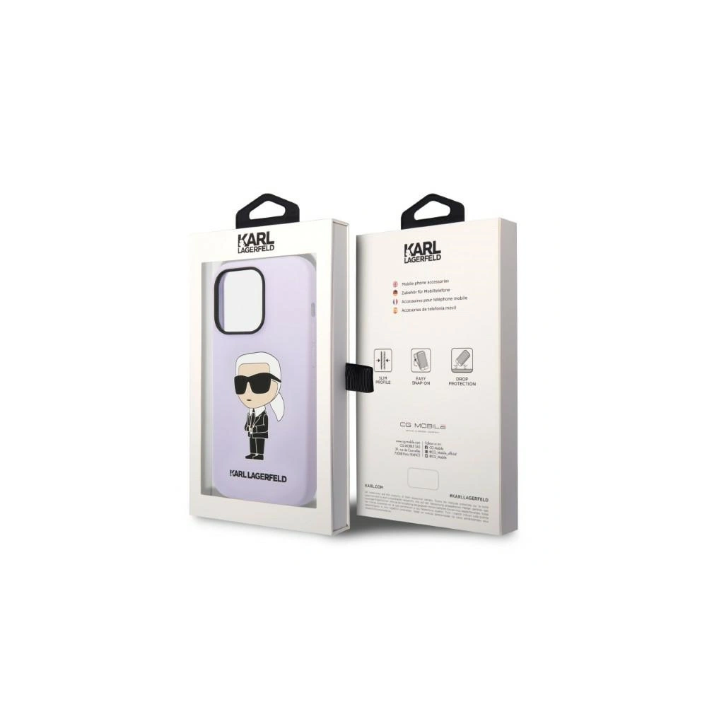 Hurtownia GSM - Case Karl Lagerfeld KLHCP14XSNIKBCU Apple iPhone 14 Pro Max Hardcase lila/purple Silikon Ikonik - KLD1296 - {ean13} - Hurt