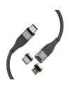 Wholesale Tech-Protect Ultraboost 2in1 Magnetic Cable Lightning & USB-C PD 60W 3A 100cm Black - THP1610 - {ean13} - Hurt