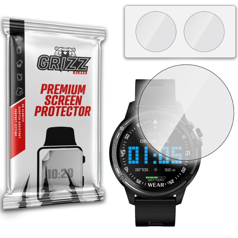 Hurtownia GSM - Szkło hybrydowe GrizzGlass HybridGlass do Smartwatch WL8 - GRZ3730 - {ean13} - Hurt