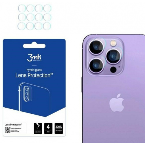 Hurtownia 3MK - 5903108494694 - 3MK4303 - Szkło hybrydowe na obiektyw aparatu 3MK Lens Protect Apple iPhone 14 Pro/14 Pro Max [4 PACK] - B2B homescreen