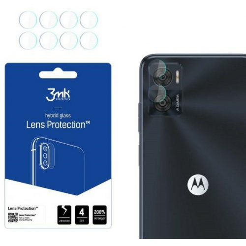 Hurtownia 3MK - 5903108495127 - 3MK4304 - Szkło hybrydowe na obiektyw aparatu 3MK Lens Protect Motorola Moto E22 [4 PACK] - B2B homescreen