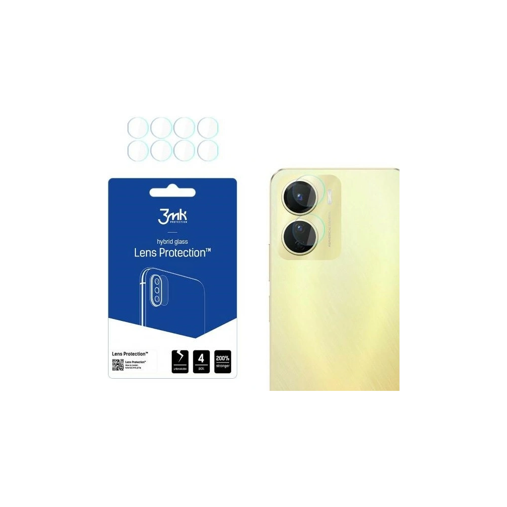 Hurtownia GSM - Hybridní sklo na objektiv fotoaparátu 3MK Lens Protect Vivo Y16 [4 PACK] - 3MK4308 - {ean13} - Hurt
