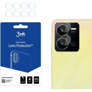 Szkło hybrydowe na obiektyw aparatu 3MK Lens Protection Vivo Y35 4G [4 PACK]