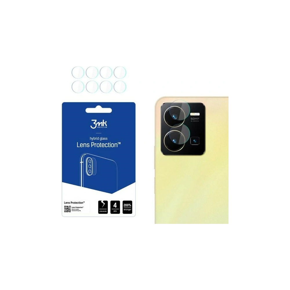 Hurtownia GSM - Hybridní sklo na objektiv fotoaparátu 3MK Lens Protect Vivo Y35 4G [4 PACK] - 3MK4310 - {ean13} - Hurt