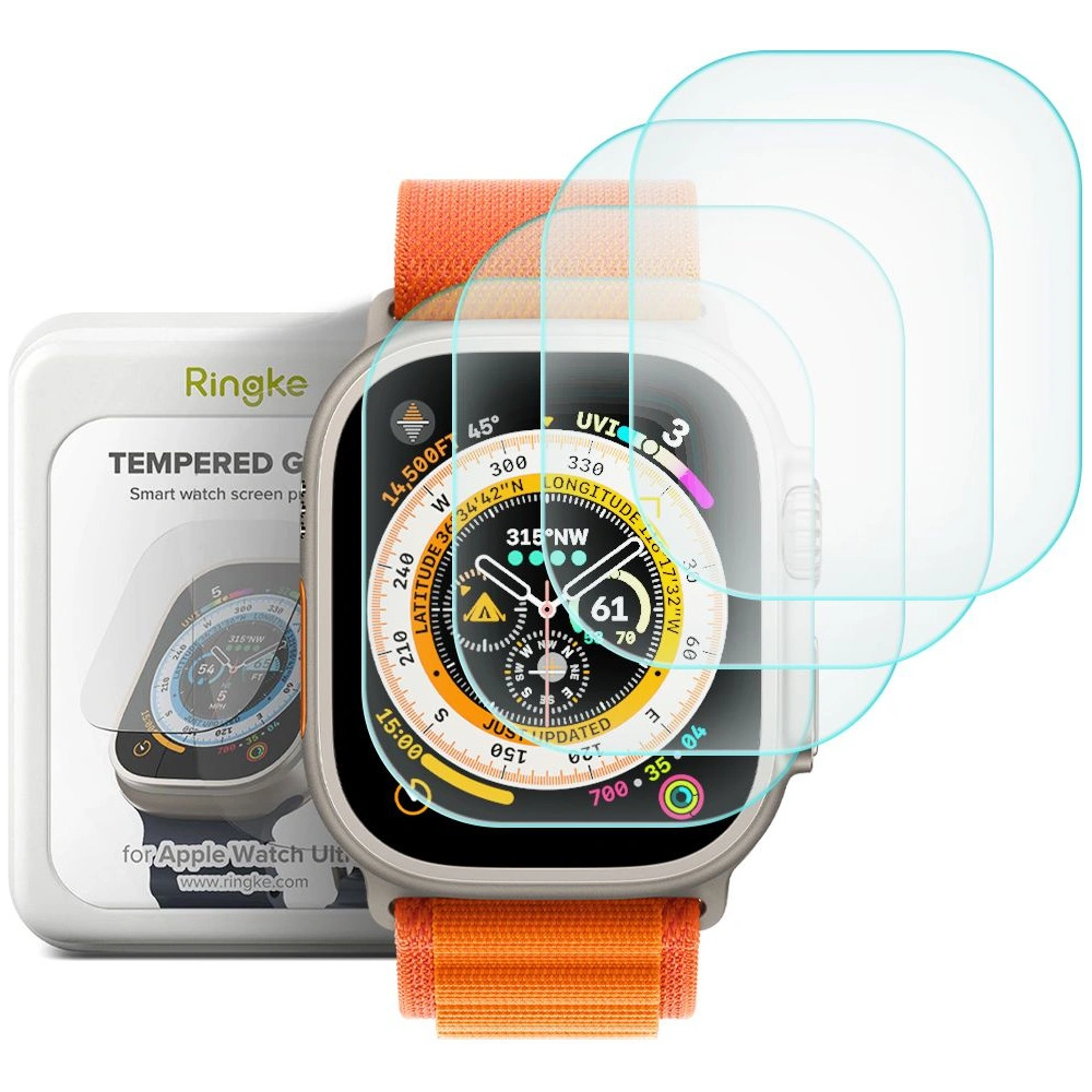 Hurtownia GSM - Szkło hartowane Ringke ID Glass Apple Watch Ultra 49mm Clear [4 PACK] - RGK1726 - {ean13} - Hurt