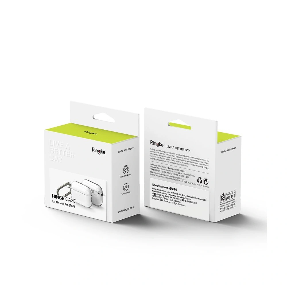 Hurtownia GSM - Etui Ringke Hinge Apple AirPods Pro 2/1 Clear - RGK1727 - {ean13} - Hurt