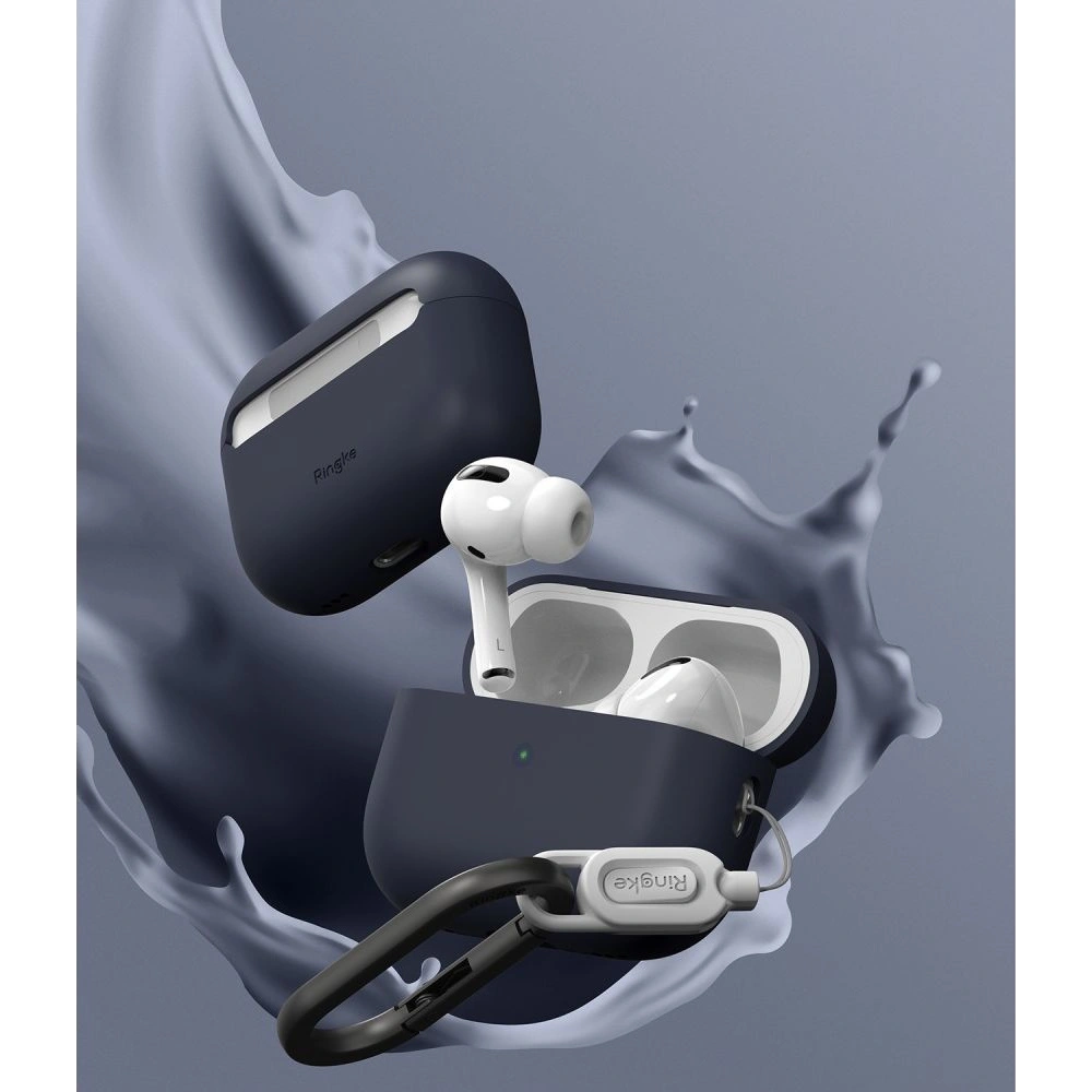 Hurtownia GSM - Etui Ringke Silicone Apple AirPods Pro 2/1 Albastru Întunecat - RGK1728 - {ean13} - Hurt