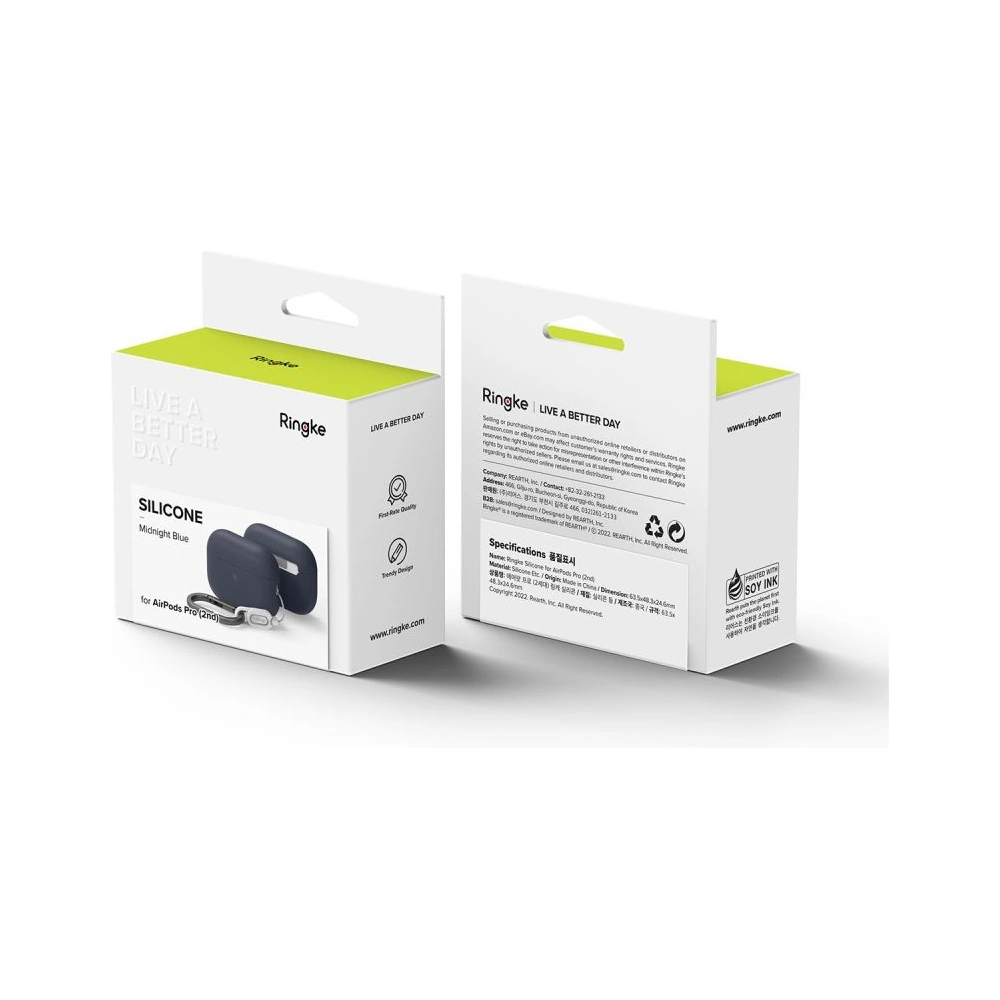 Hurtownia GSM - Etui Ringke Silicone Apple AirPods Pro 2/1 Albastru Întunecat - RGK1728 - {ean13} - Hurt
