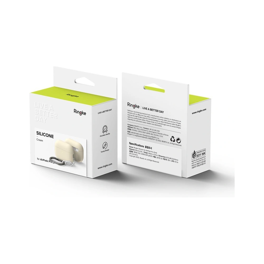 Wholesale Ringke Silicone Apple AirPods Pro 2/1 Cream - RGK1731 - {ean13} - Hurt