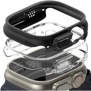 Hurtownia GSM - Etui Ringke Slim Apple Watch Ultra 49mm Átlátszó és Matt Fekete [2 PACK] - RGK1732 - {ean13} - Hurt