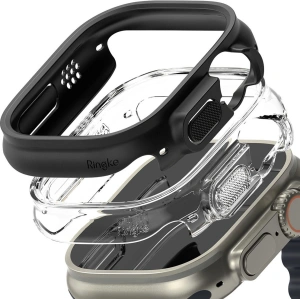 Hurtownia GSM - Etui Ringke Slim Apple Watch Ultra 49mm Átlátszó és Matt Fekete [2 PACK] - RGK1732 - {ean13} - Hurt