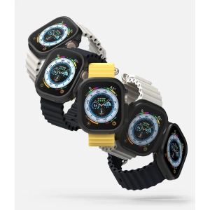 Hurtownia GSM - Etui Ringke Slim Apple Watch Ultra 49mm Átlátszó és Matt Fekete [2 PACK] - RGK1732 - {ean13} - Hurt