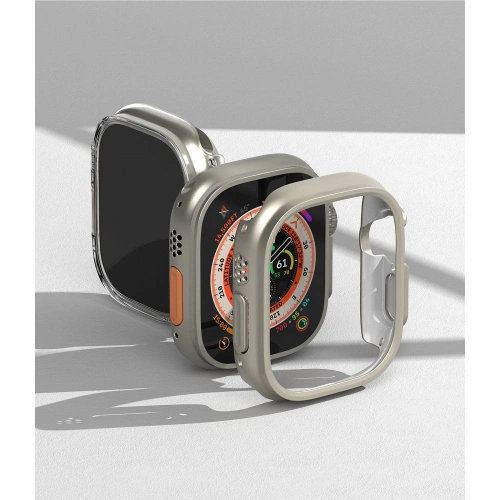 Etui Ringke Slim Apple Watch Ultra 1 / 2 / 3 49mm Clear & Titanium Grey [2 PACK]