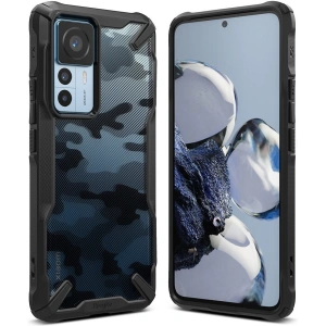 Hurtownia GSM - Etui Ringke Fusion-X Design Xiaomi 12T/12T Pro Camo (Moro) černé - RGK1735 - {ean13} - Hurt