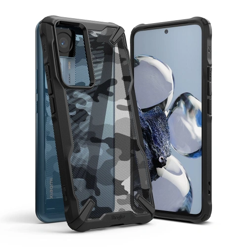 Etui Ringke Fusion-X Design Xiaomi 12T/12T Pro Camo (Moro) Black