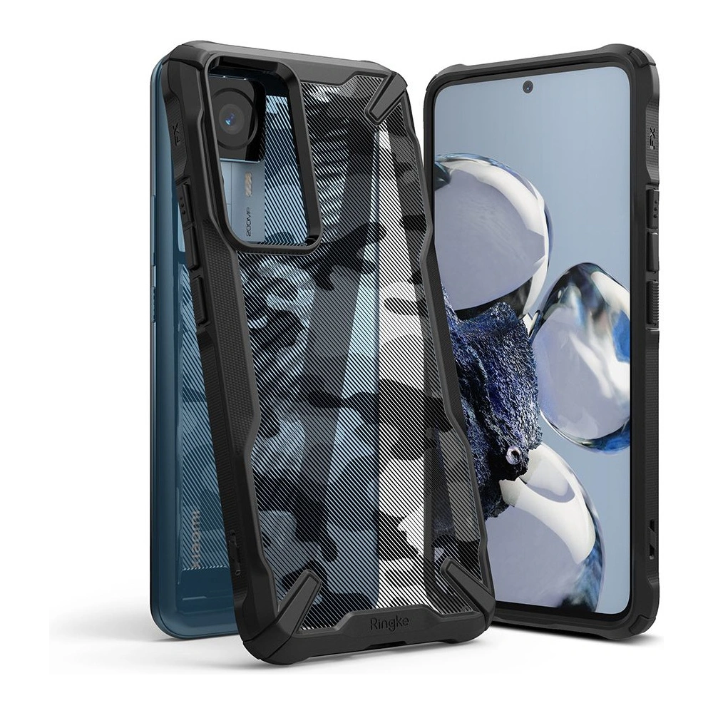 Hurtownia GSM - Etui Ringke Fusion-X Design Xiaomi 12T/12T Pro Camo (Moro) Fekete - RGK1735 - {ean13} - Hurt