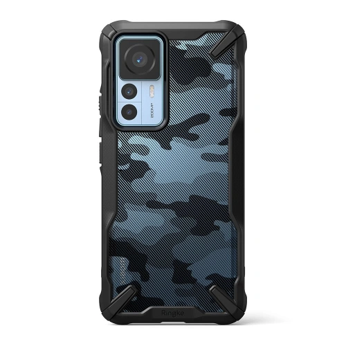 Etui Ringke Fusion-X Design Xiaomi 12T/12T Pro Camo (Moro) Black