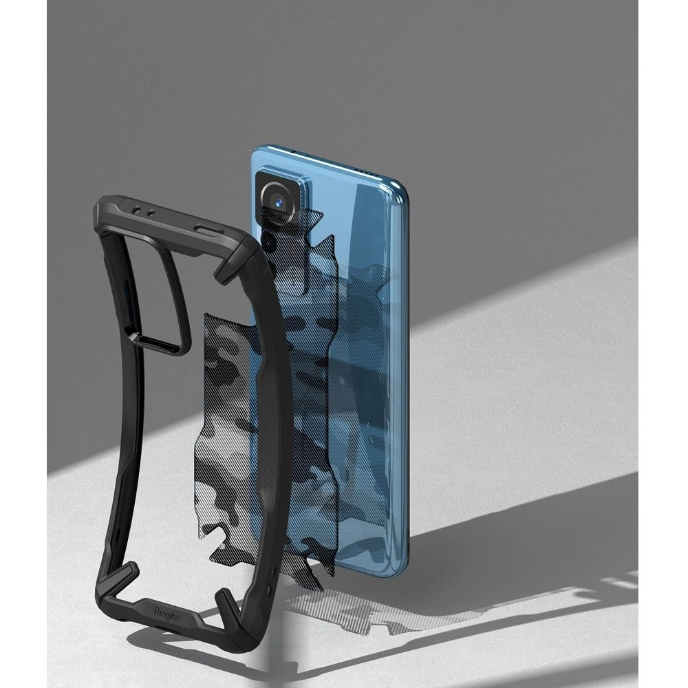 Hurtownia GSM - Etui Ringke Fusion-X Design Xiaomi 12T/12T Pro Camo (Moro) černé - RGK1735 - {ean13} - Hurt