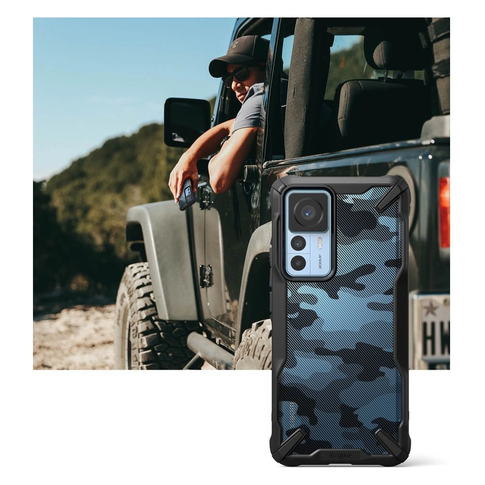 Hurtownia GSM - Etui Ringke Fusion-X Design Xiaomi 12T/12T Pro Camo (Moro) Fekete - RGK1735 - {ean13} - Hurt