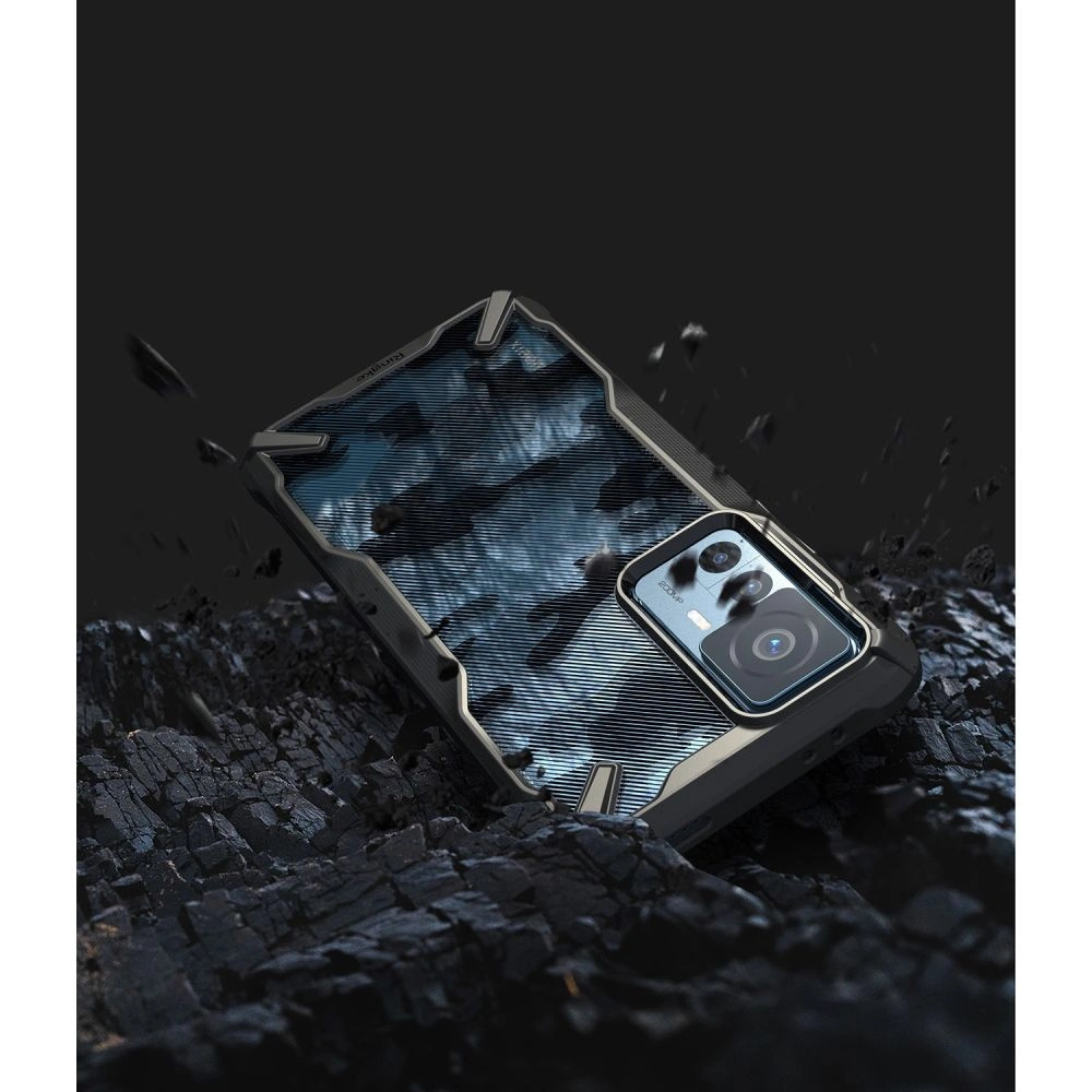 Hurtownia GSM - Etui Ringke Fusion-X Design Xiaomi 12T/12T Pro Camo (Moro) Fekete - RGK1735 - {ean13} - Hurt