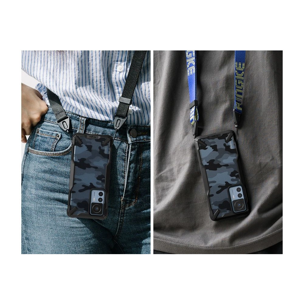 Hurtownia GSM - Etui Ringke Fusion-X Design Xiaomi 12T/12T Pro Camo (Moro) černé - RGK1735 - {ean13} - Hurt