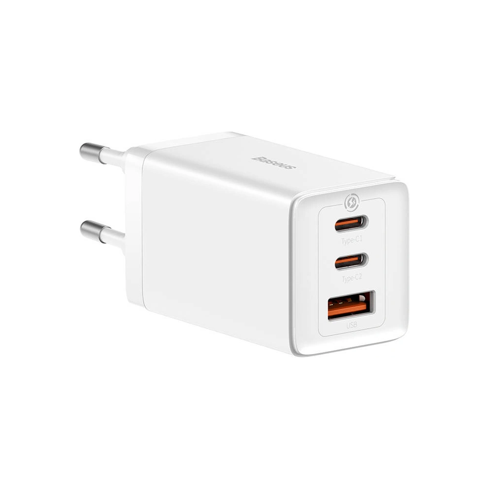 Hurtownia GSM - Încărcător de rețea Baseus GaN5 Pro 2xUSB-C + USB, 65W (alb) - BSU3709 - {ean13} - Hurt