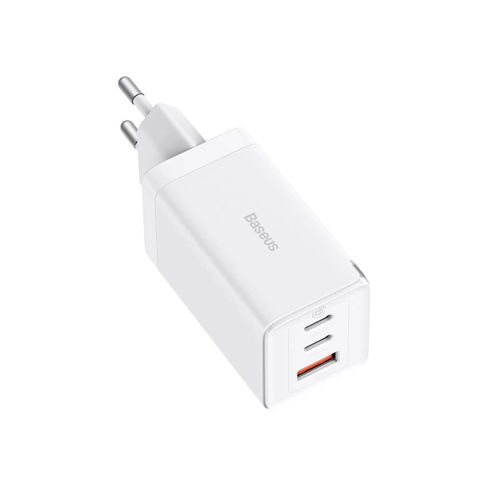 Hurtownia GSM - Încărcător de rețea Baseus GaN5 Pro 2xUSB-C + USB, 65W (alb) - BSU3709 - {ean13} - Hurt