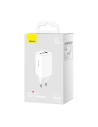 Hurtownia GSM - Ładowarka sieciowa Baseus GaN5 Pro 2xUSB-C + USB, 65W (biała) - BSU3709 - {ean13} - Hurt