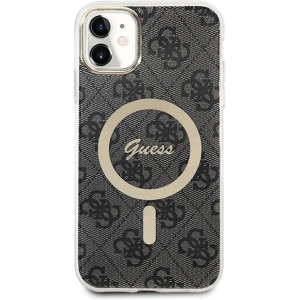 Hurtownia GSM - Set Guess husă + încărcător wireless GUBPN61H4EACSK Apple iPhone 11 negru/black hard case 4G Print MagSafe - GUE2279 - {ean13} - Hurt