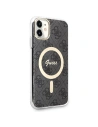 Hurtownia GSM - Set Guess husă + încărcător wireless GUBPN61H4EACSK Apple iPhone 11 negru/black hard case 4G Print MagSafe - GUE2279 - {ean13} - Hurt