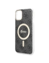 Hurtownia GSM - Set Guess husă + încărcător wireless GUBPN61H4EACSK Apple iPhone 11 negru/black hard case 4G Print MagSafe - GUE2279 - {ean13} - Hurt