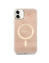 Hurtownia GSM - Set Guess husă + încărcător wireless GUBPN61H4EACSP Apple iPhone 11 roz/roz hard case 4G Print MagSafe - GUE2280 - {ean13} - Hurt