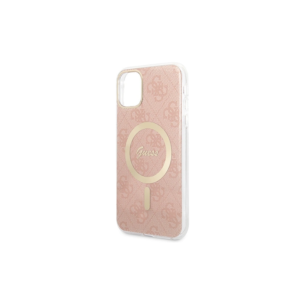 Hurtownia GSM - Set Guess Case + drahtloses Ladegerät GUBPN61H4EACSP Apple iPhone 11 rosa/pink Hartschale 4G Print MagSafe - GUE2280 - {ean13} - Hurt