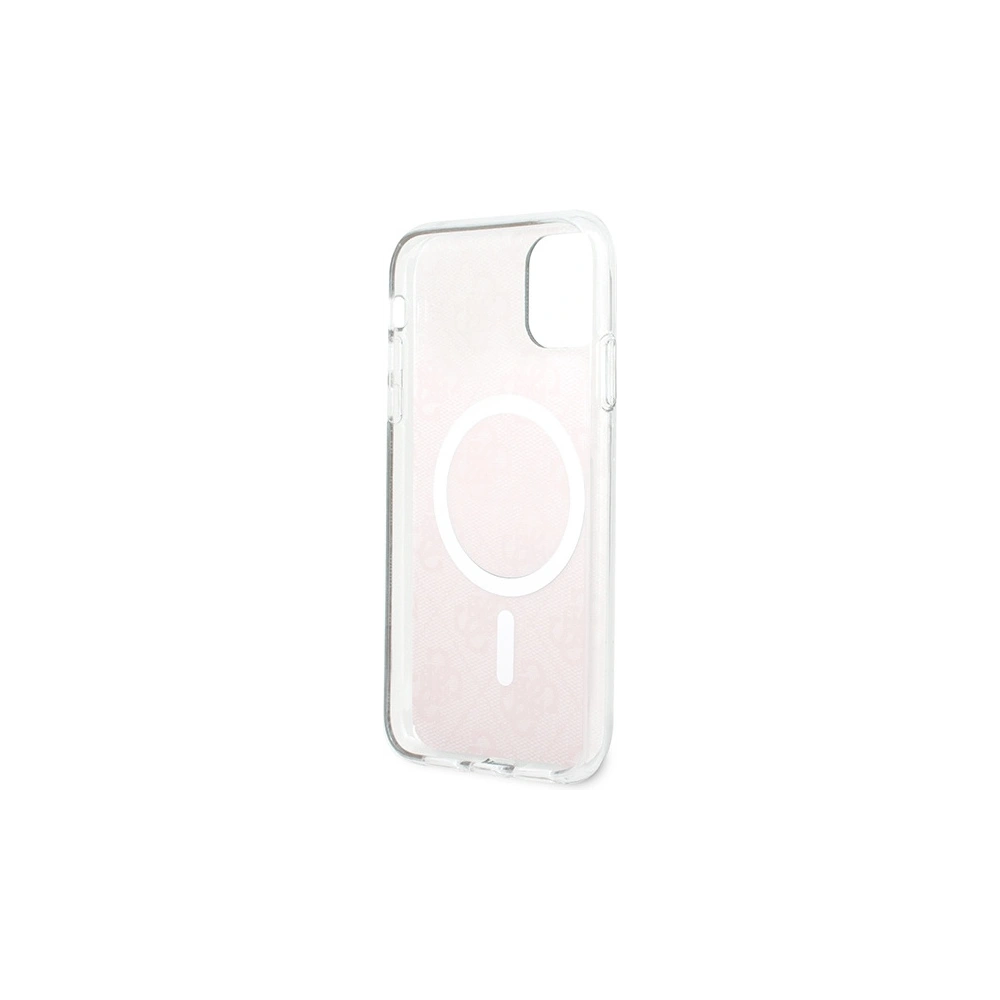Hurtownia GSM - Set Guess Case + drahtloses Ladegerät GUBPN61H4EACSP Apple iPhone 11 rosa/pink Hartschale 4G Print MagSafe - GUE2280 - {ean13} - Hurt