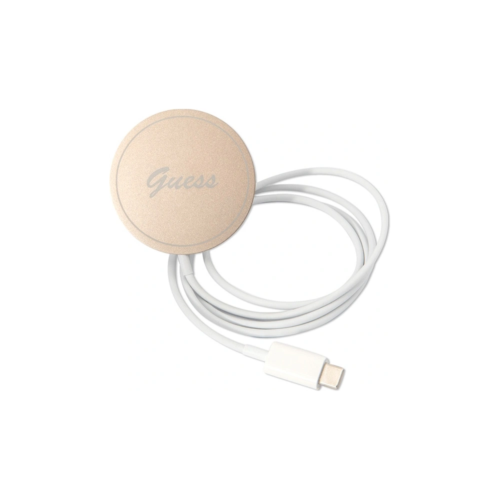 Wholesale Guess GUBPN61H4EACSP Case + Wireless Charger Apple iPhone 11 pink hard case 4G Print MagSafe - GUE2280 - {ean13} - Hurt
