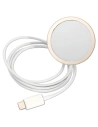 Wholesale Guess GUBPN61H4EACSP Case + Wireless Charger Apple iPhone 11 pink hard case 4G Print MagSafe - GUE2280 - {ean13} - Hurt