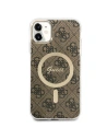 Wholesale Guess GUBPN61H4EACSW Case + Wireless Charger Apple iPhone 11 brown hard case 4G Print MagSafe - GUE2281 - {ean13} - Hurt