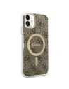 Hurtownia GSM - Set Guess husă + încărcător wireless GUBPN61H4EACSW Apple iPhone 11 maro/castaniu hard case 4G Print MagSafe - GUE2281 - {ean13} - Hurt