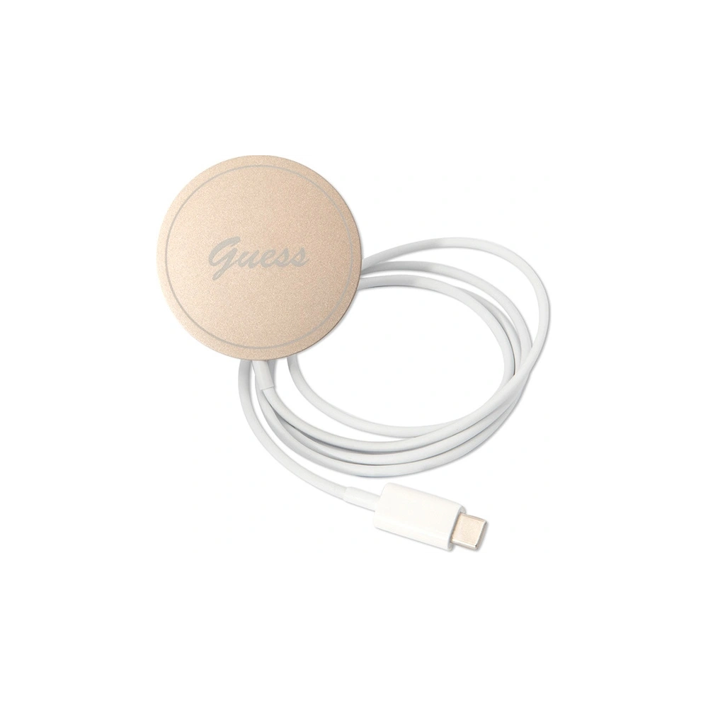 Hurtownia GSM - Set Guess husă + încărcător wireless GUBPN61H4EACSW Apple iPhone 11 maro/castaniu hard case 4G Print MagSafe - GUE2281 - {ean13} - Hurt
