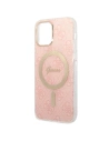 Hurtownia GSM - Zestaw Guess tok + vezeték nélküli töltő GUBPP12MH4EACSP Apple iPhone 12/12 Pro rózsaszín/pink kemény tok 4G Print MagSafe - GUE2283 - {ean13} - Hurt