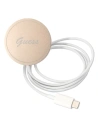 Hurtownia GSM - Zestaw Guess tok + vezeték nélküli töltő GUBPP12MH4EACSP Apple iPhone 12/12 Pro rózsaszín/pink kemény tok 4G Print MagSafe - GUE2283 - {ean13} - Hurt