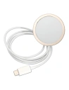 Hurtownia GSM - Zestaw Guess tok + vezeték nélküli töltő GUBPP12MH4EACSP Apple iPhone 12/12 Pro rózsaszín/pink kemény tok 4G Print MagSafe - GUE2283 - {ean13} - Hurt