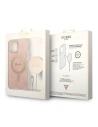 Hurtownia GSM - Zestaw Guess tok + vezeték nélküli töltő GUBPP12MH4EACSP Apple iPhone 12/12 Pro rózsaszín/pink kemény tok 4G Print MagSafe - GUE2283 - {ean13} - Hurt