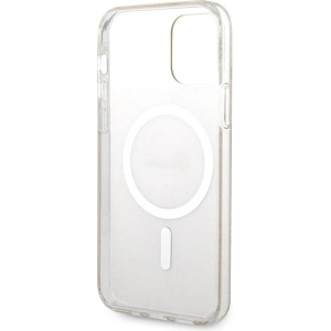 Hurtownia GSM - Zestaw Guess tok + vezeték nélküli töltő GUBPP12MH4EACSW Apple iPhone 12/12 Pro barna/brown kemény tok 4G Print MagSafe - GUE2284 - {ean13} - Hurt