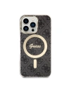 Wholesale Guess GUBPP13LH4EACSK Case + Wireless Charger Apple iPhone 13 Pro black hard case 4G Print MagSafe - GUE2285 - {ean13} - Hurt