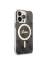 Wholesale Guess GUBPP13LH4EACSK Case + Wireless Charger Apple iPhone 13 Pro black hard case 4G Print MagSafe - GUE2285 - {ean13} - Hurt